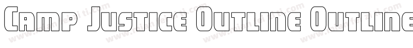 Camp Justice Outline Outline字体转换